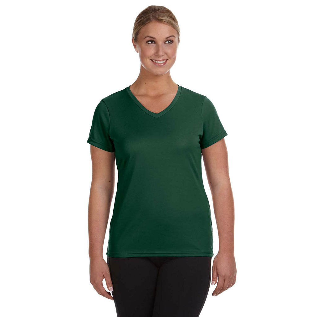 Augusta Sportswear Women's Dark Green Wicking-T-Shirt