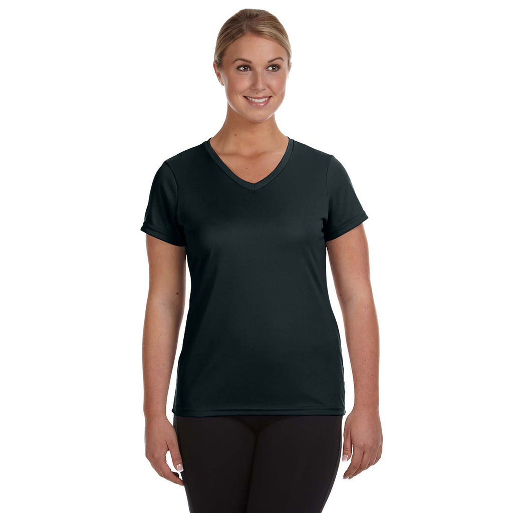 Augusta Sportswear Women's Black Wicking-T-Shirt