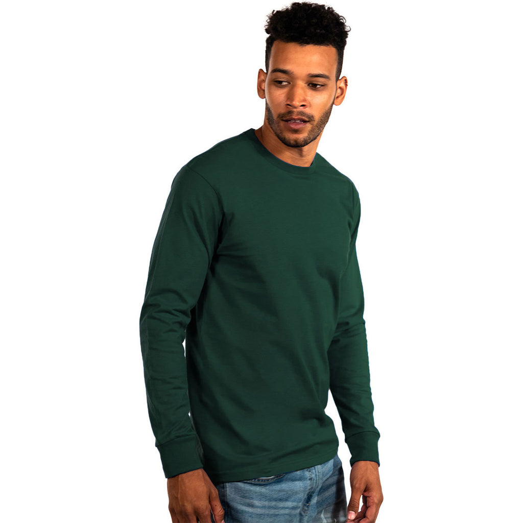 Next Level Unisex Forest Green Ideal Heavyweight Long-Sleeve T-Shirt