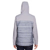 Columbia Men's City Grey Heather Stripe Print Powder Lite Hybrid Jacket