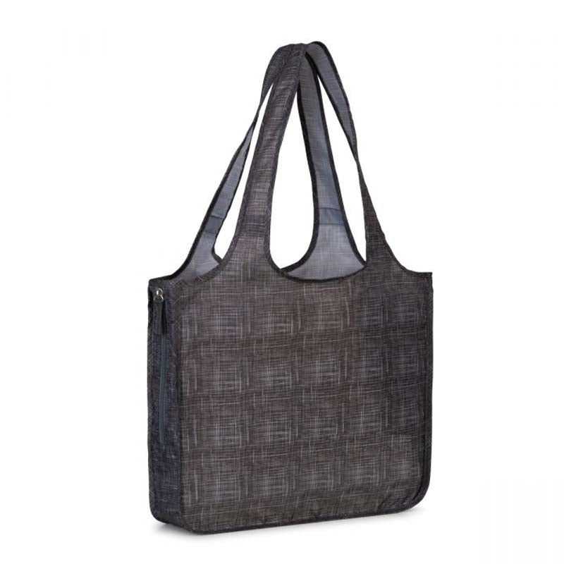 Gemline Charcoal Heather Riley Petite Patterned Tote
