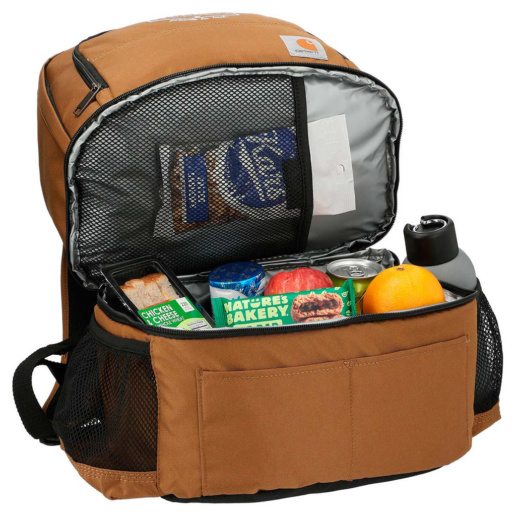 Carhartt Brown Signature Backpack Cooler