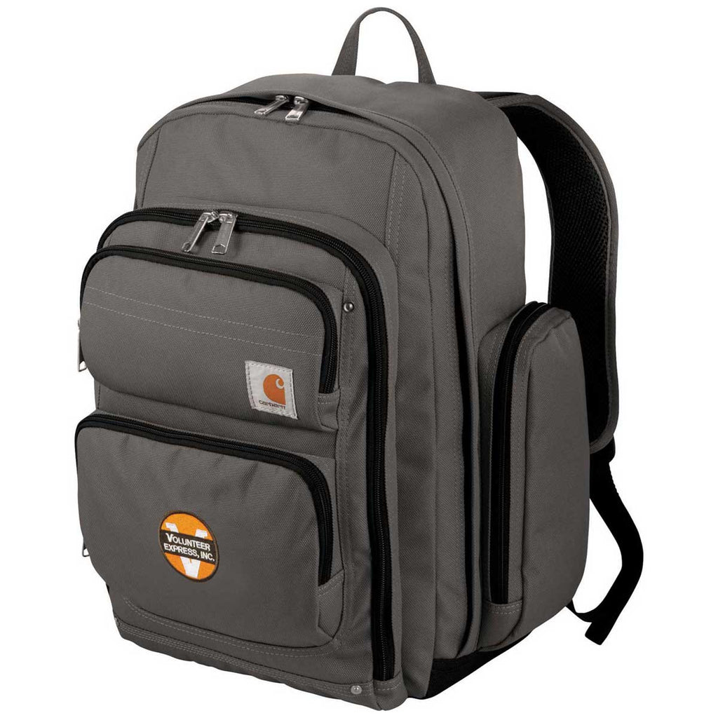 Carhartt Grey Signature Deluxe 17" Computer Backpack