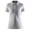 Craft Sports Women's Grey Melange In-the-Zone Polo