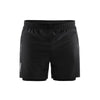 Craft Sports Men's Black Essential 2-in-1 Shorts