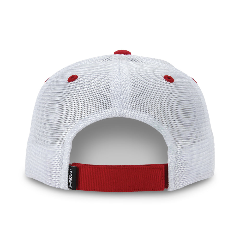 Paramount Apparel Red/White Imperial Vintage Mesh Cap