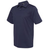 PRIM+PREUX Men's Navy Pima Jersey Sport Shirt