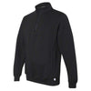 Russell Athletic Men's Black Dri Power Quarter-Zip Cadet Collar Sweatshirt