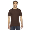 American Apparel Unisex Brown Fine Jersey Short-Sleeve T-Shirt