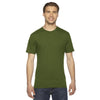 American Apparel Unisex Olive Fine Jersey Short-Sleeve T-Shirt