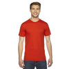 American Apparel Unisex Orange Fine Jersey Short-Sleeve T-Shirt