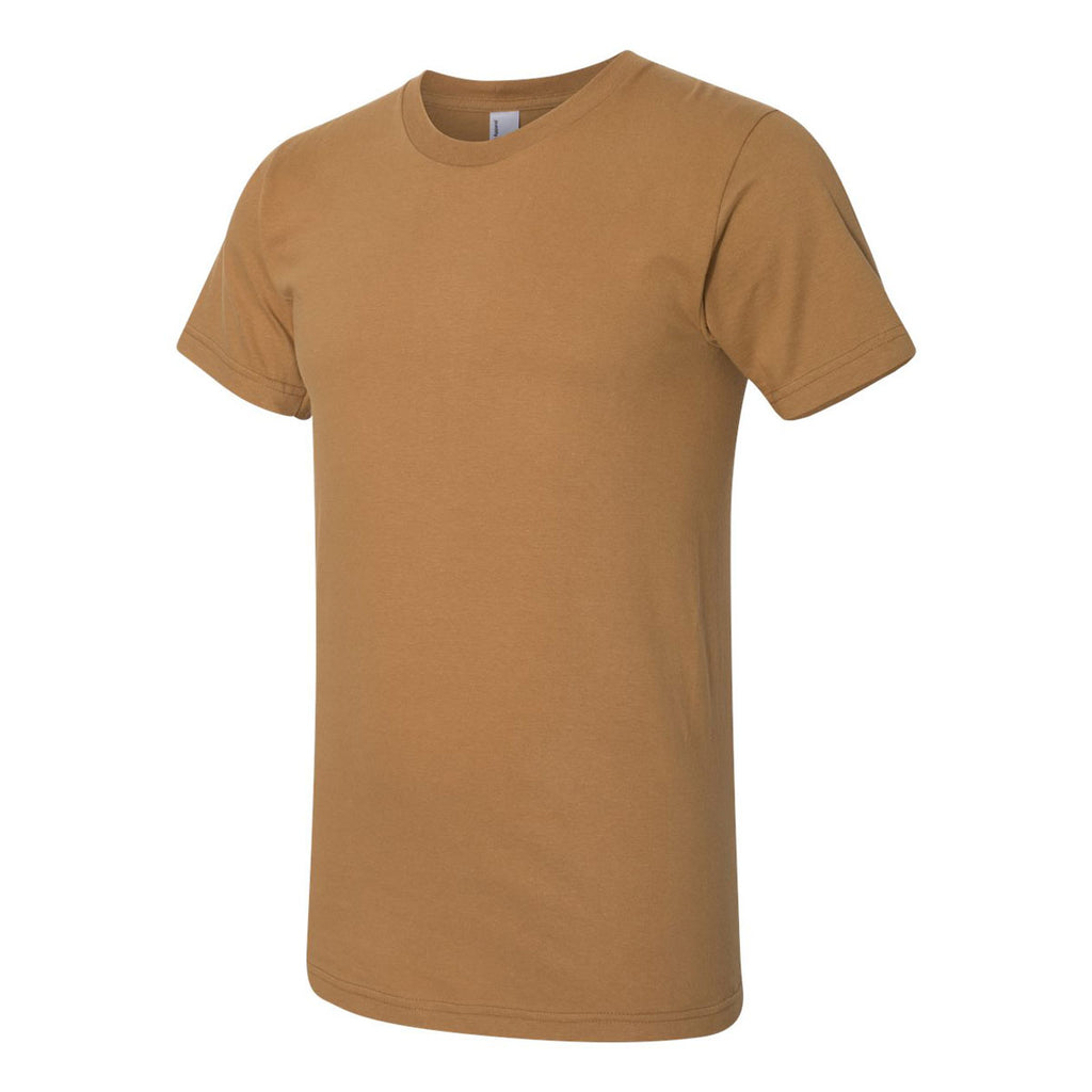 American Apparel Unisex Camel Fine Jersey Short Sleeve T-Shirt