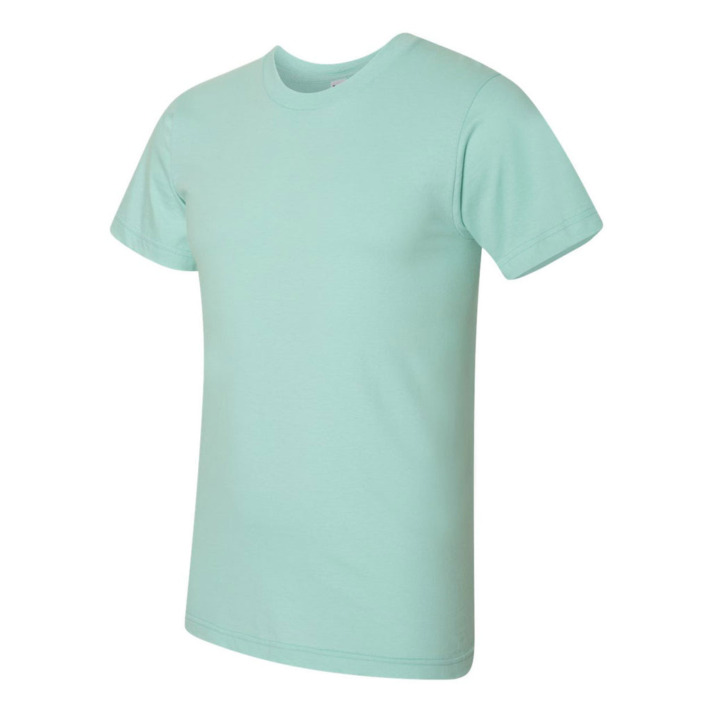 American Apparel Unisex Light Aqua Fine Jersey Short Sleeve T-Shirt