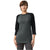 American Apparel Unisex Heather Charcoal/Black CVC Raglan T-Shirt