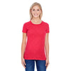Threadfast Women's Red Slub Jersey Short-Sleeve T-Shirt