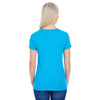 Threadfast Women's Turquoise Slub Jersey Short-Sleeve T-Shirt