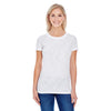 Threadfast Women's White Slub Jersey Short-Sleeve T-Shirt
