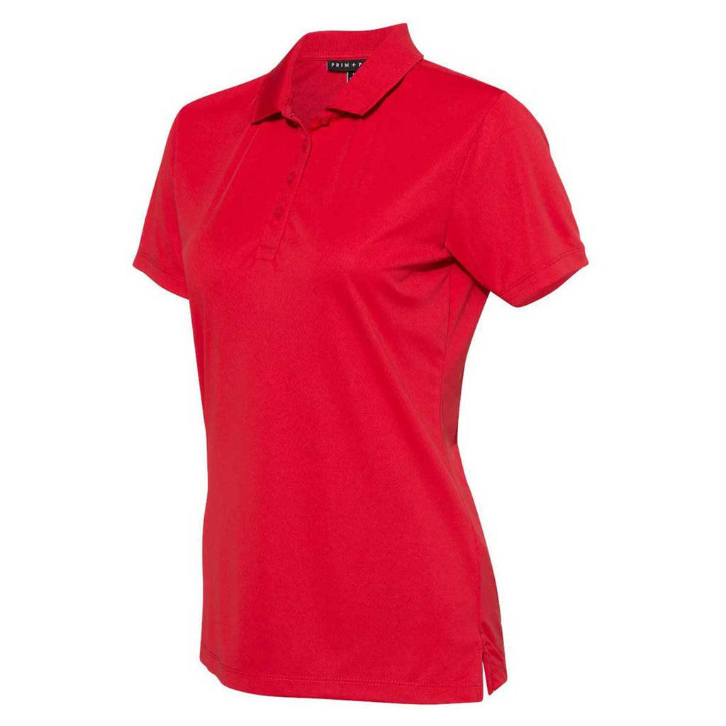 PRIM+PREUX Women's Red Energy Sport Shirt