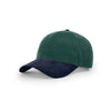 Richardson Dark Green/Navy Lifestyle Structured Combination Vintage Brushed Chino Cap