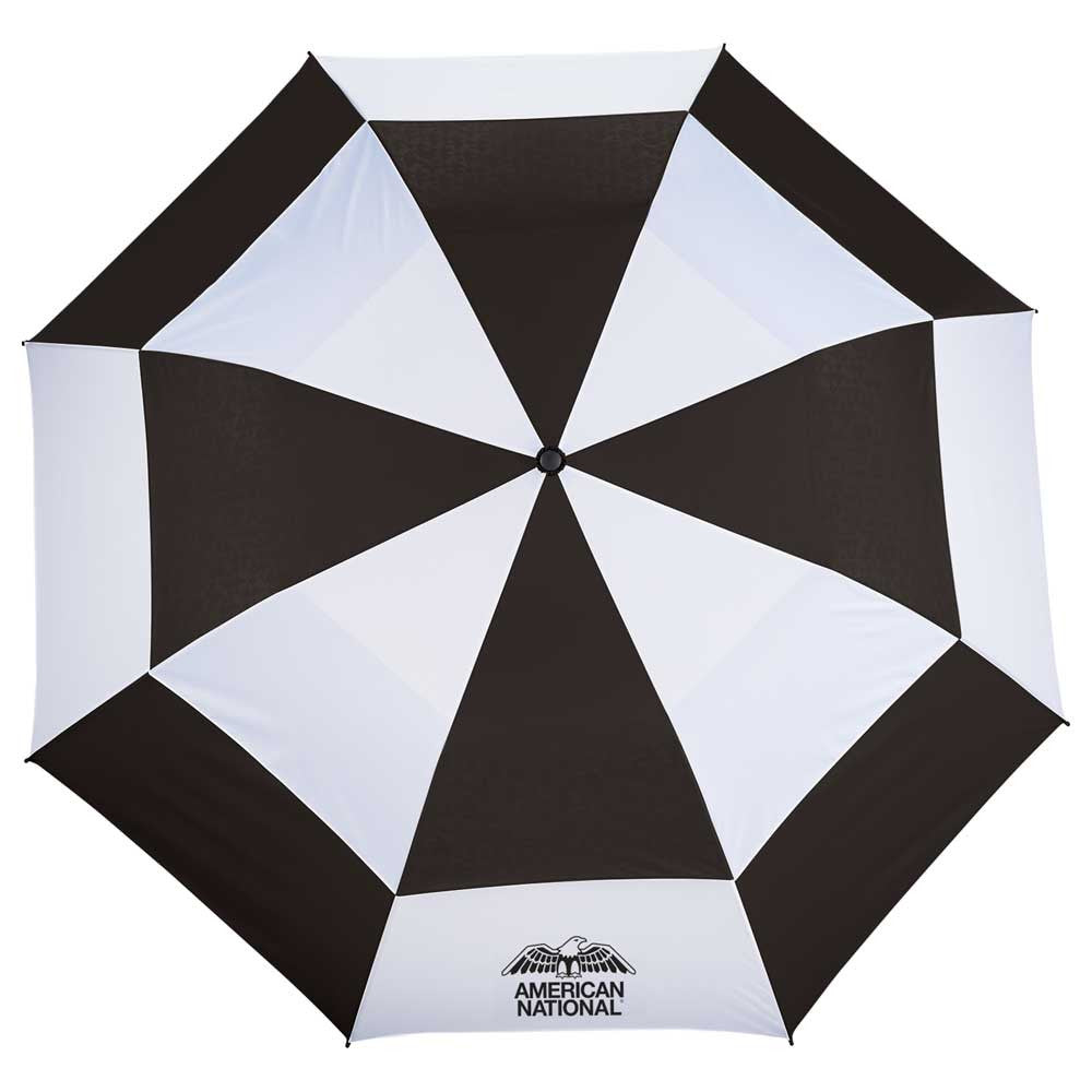 Slazenger Black/White 58" 2 Section Auto Open Golf Umbrella