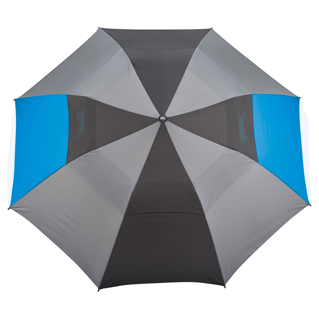 Slazenger Process Blue 55" Vented, Auto Open Folding Golf Umbrella