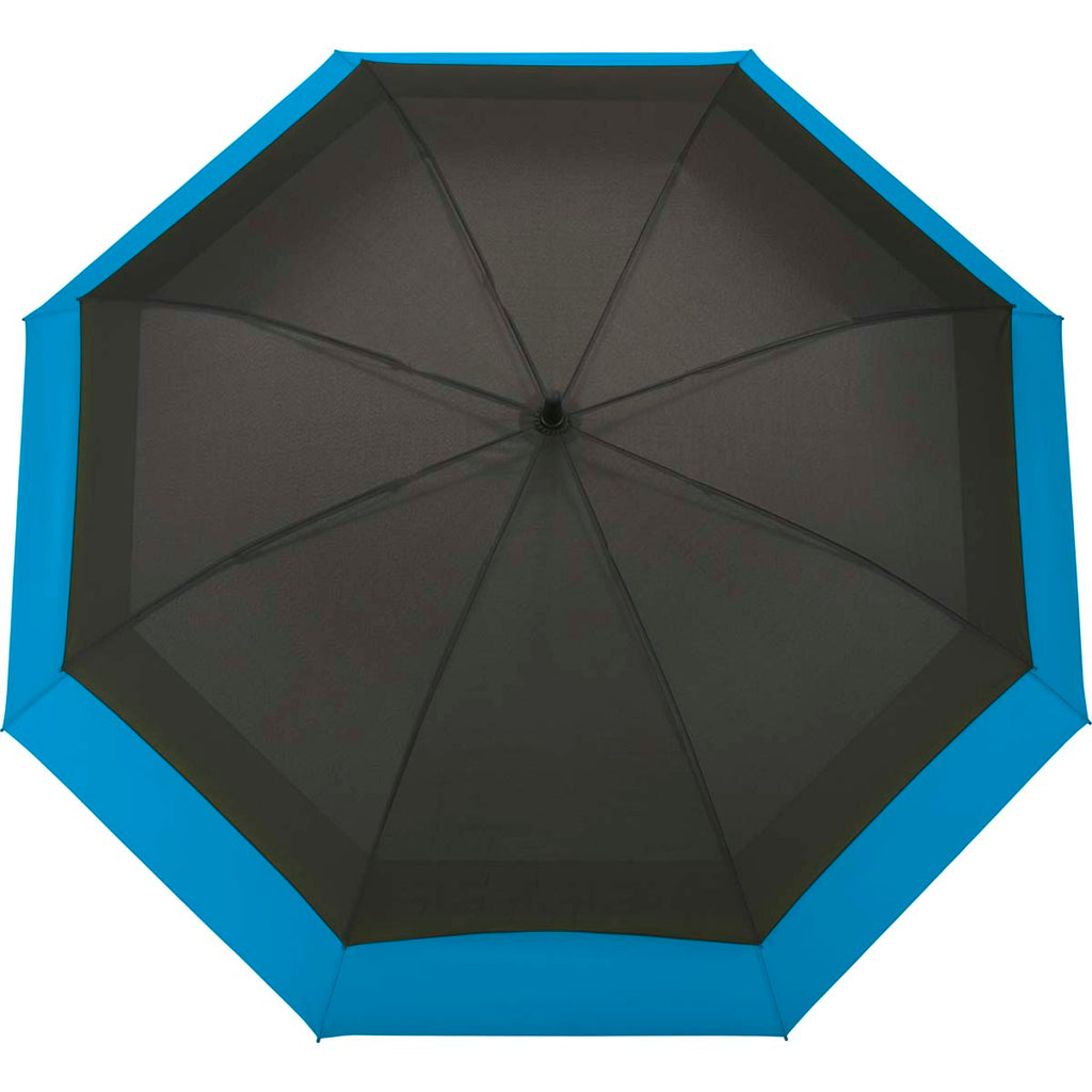 Stromberg Black with Blue Trim 46" to 58" Expanding Auto Open Umbrella