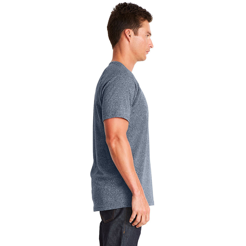Next Level Men's Indigo Mock Twist Short-Sleeve Raglan T-Shirt