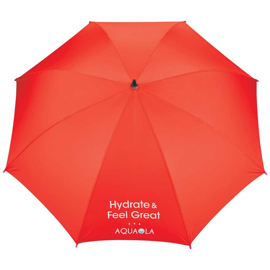 Stromberg Red 48" Recycled PET Auto Open Fashion Umbrella