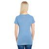 Threadfast Women's Vintage Denim Dye Short-Sleeve V-Neck T-Shirt