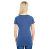 Threadfast Women's Vintage Navy Dye Short-Sleeve V-Neck T-Shirt