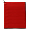 Leed's Red 1.8lb./doz Waffle Weave Golf Towel