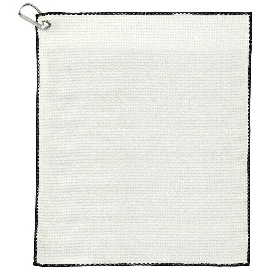 Leed's White 1.8lb./doz Waffle Weave Golf Towel