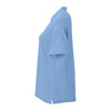 Vantage Women's Carolina Blue Soft-Blend Double-Tuck Pique Polo