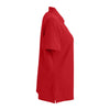 Vantage Women's Red Soft-Blend Double-Tuck Pique Polo