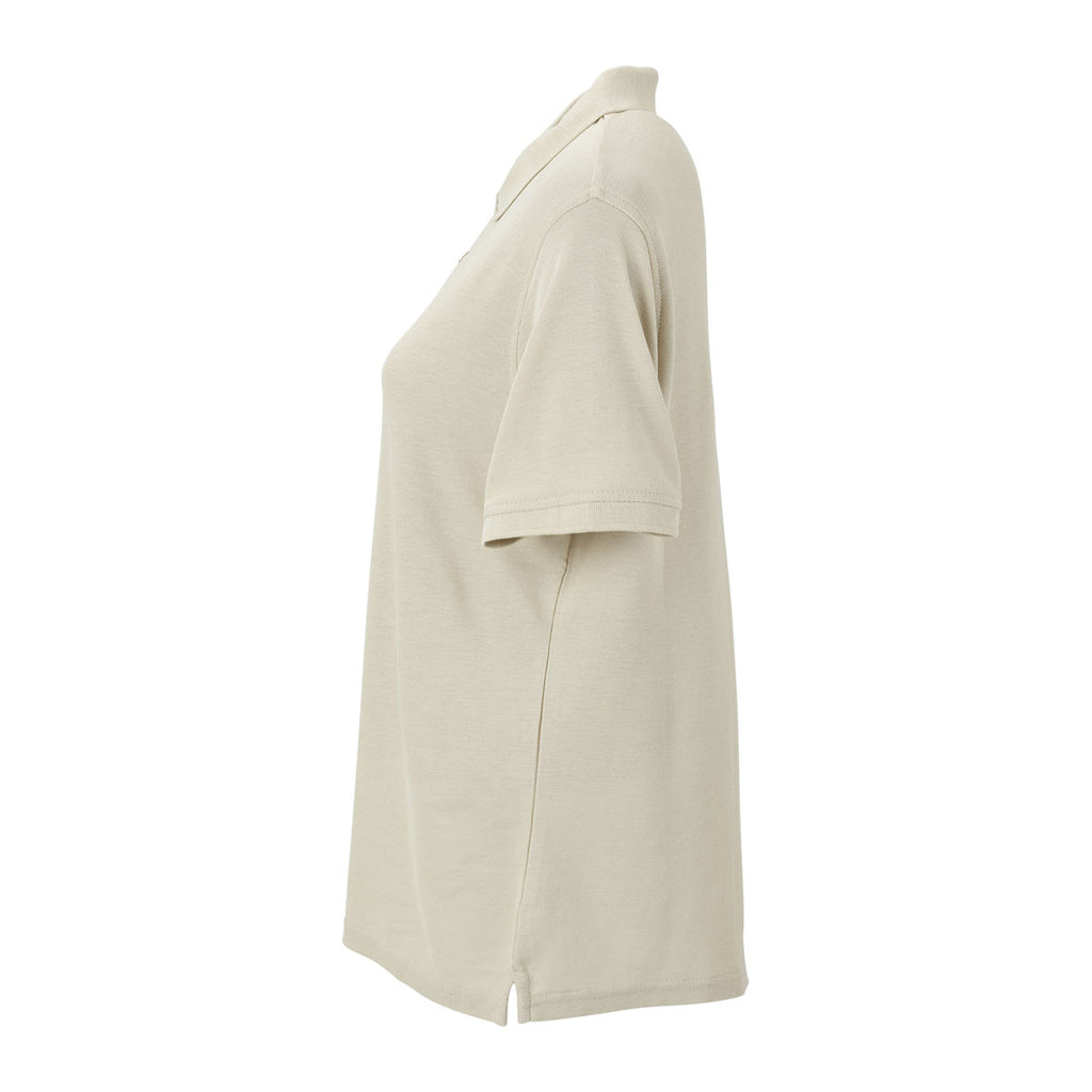 Vantage Women's Stone Soft-Blend Double-Tuck Pique Polo