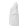 Vantage Women's White Soft-Blend Double-Tuck Pique Polo