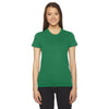 American Apparel Women's Kelly Green Fine Jersey Short-Sleeve T-Shirt