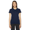 American Apparel Women's Navy Fine Jersey Short-Sleeve T-Shirt