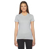 American Apparel Women's New Silver Fine Jersey Short-Sleeve T-Shirt