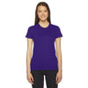 American Apparel Women's Purple Fine Jersey Short-Sleeve T-Shirt