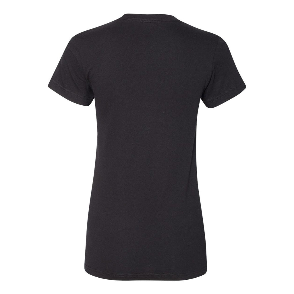 American Apparel Women's Black Fine Jersey Short Sleeve T-Shirt