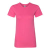 American Apparel Women's Fuchsia Fine Jersey Short Sleeve T-Shirt
