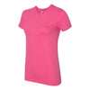 American Apparel Women's Fuchsia Fine Jersey Short Sleeve T-Shirt