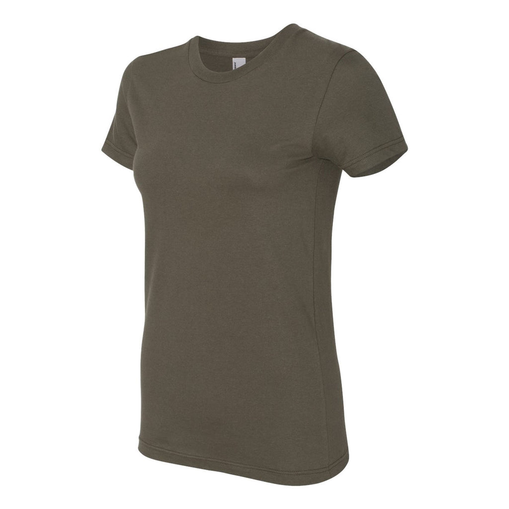 American Apparel Women's Lieutenant Fine Jersey Short Sleeve T-Shirt