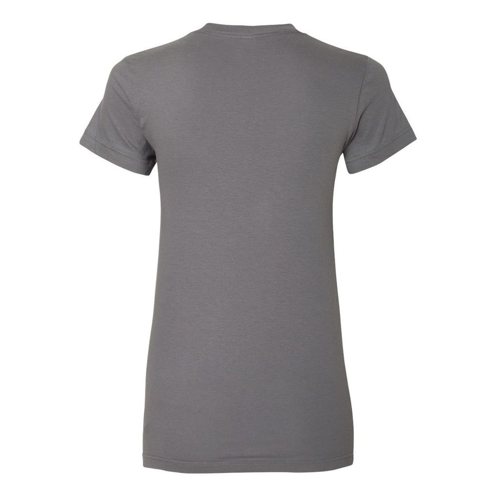 American Apparel Women's Slate Fine Jersey Short Sleeve T-Shirt