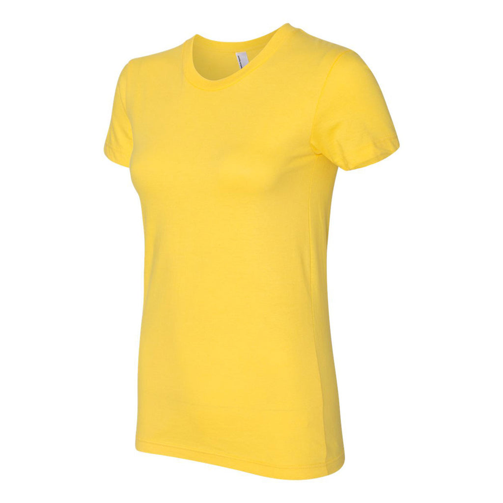 American Apparel Women's Sunshine Fine Jersey Short Sleeve T-Shirt