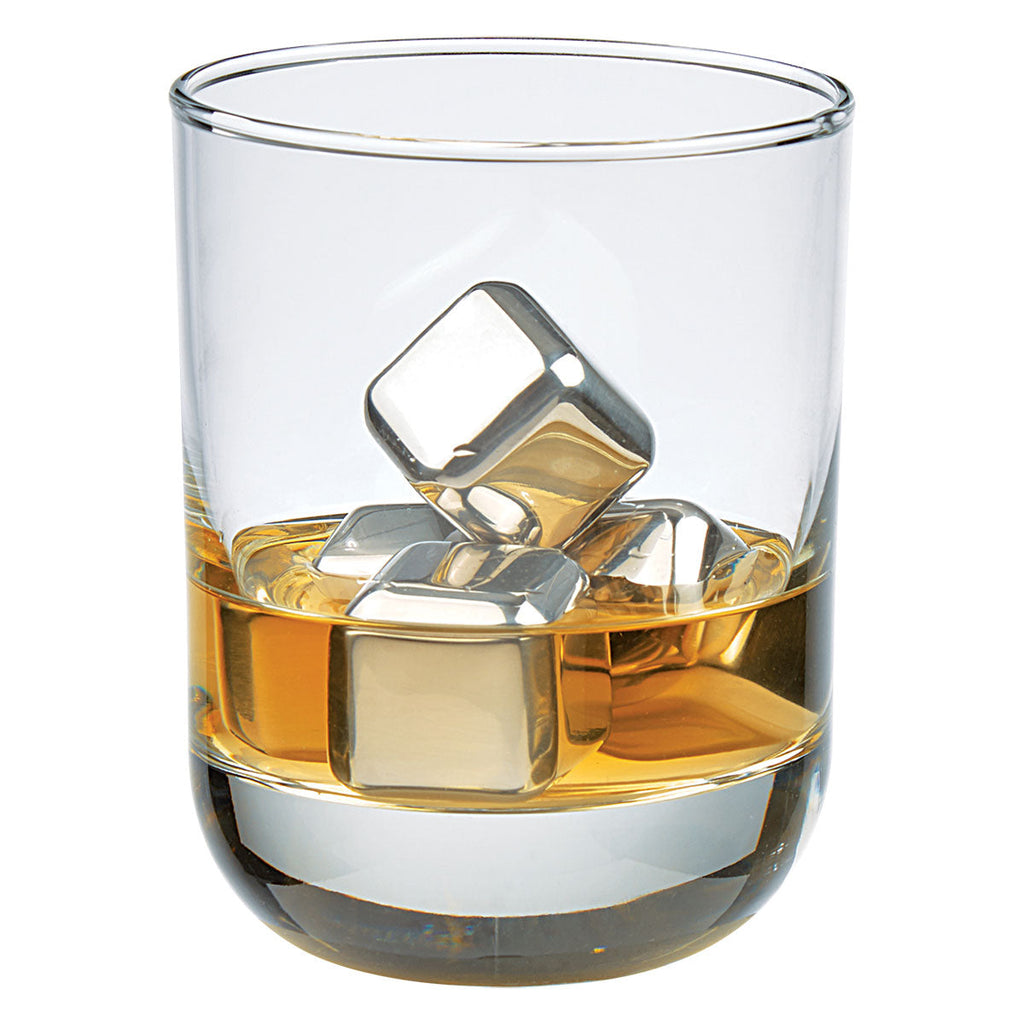 HIT Silver Stainless Steel Ice Cubes in Clear Case