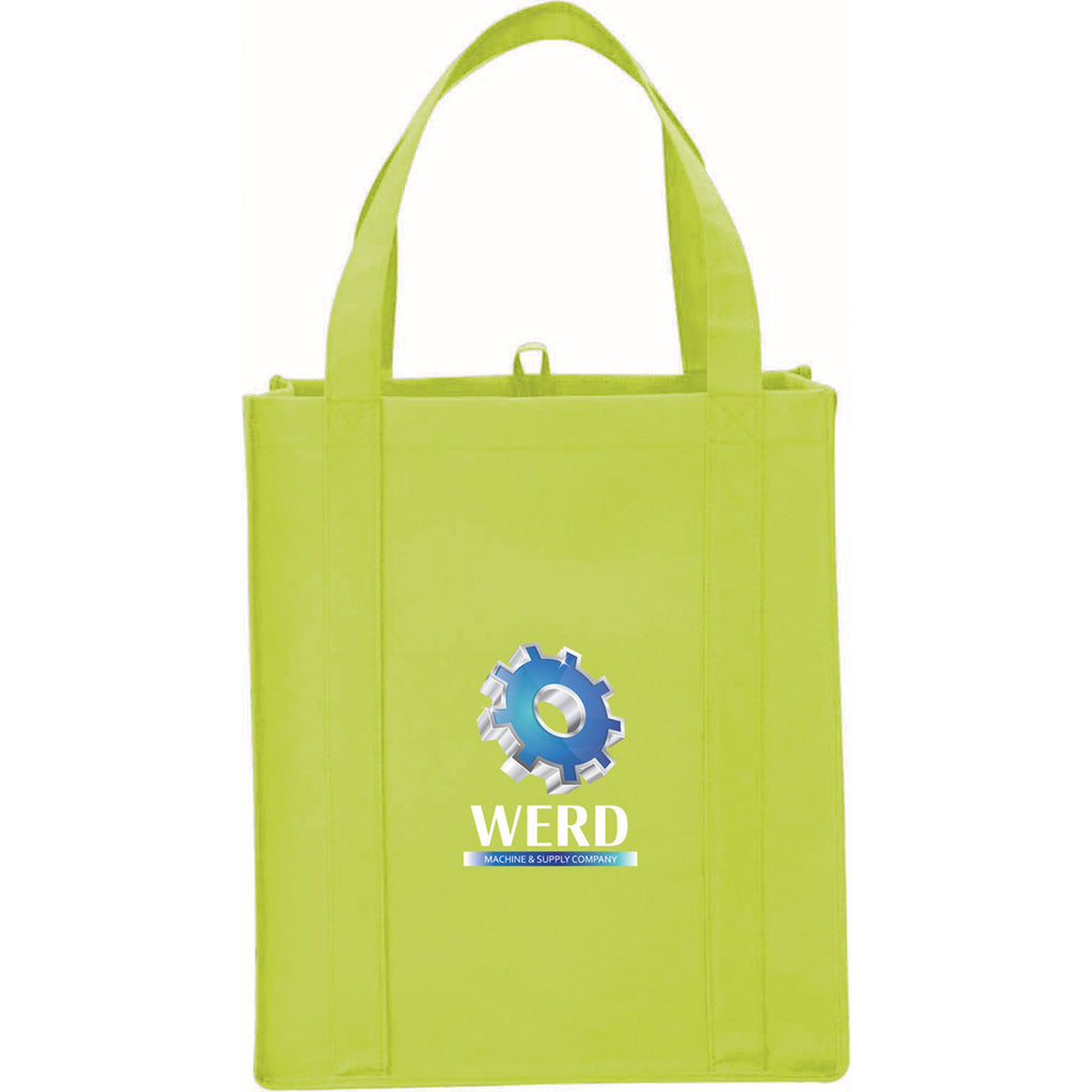 Leed's Lime Big Grocery Non-Woven Tote