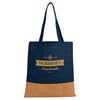 Leed's Navy Cotton and Cork Convention Tote