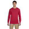 Jerzees Men's True Red 5.3 Oz Dri-Power Sport Long-Sleeve T-Shirt